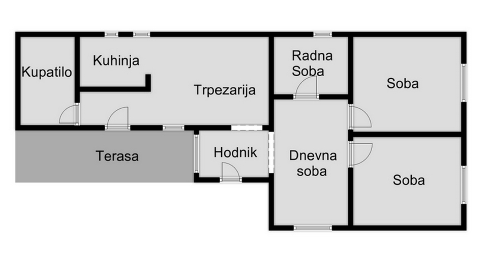 Renovirana trosobna kuća na prodaju u Bogojevu – 125 m², lep plac