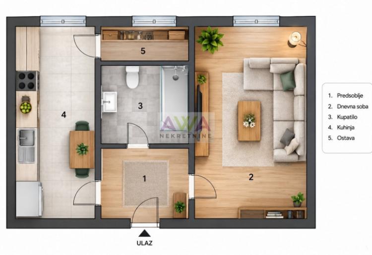 Sombor | Nova Selenča | Jednosoban stan 40m²
